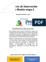 Proyecto de Innovación San Benito Etapa I