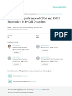 Diagnostic Significance of CD20 and FMC7 Expression in B-Cell Disorders