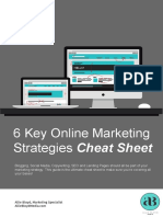 6 Key Online Marketing Strategies Cheat Sheet
