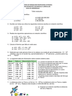 Taller Evaluativo de Notacion Cientifica PDF