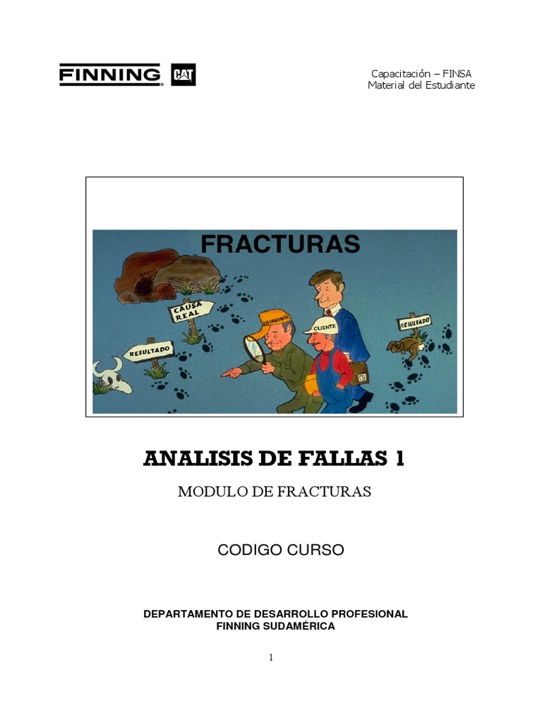 SP4172 Tipos Fracturas FINNING PDF | PDF | Fatiga (material) | Estrés ...