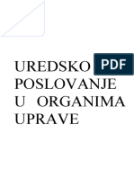 Uredsko Poslovanje U Organima Uprave-Pitanja