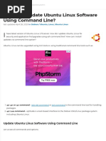 How Do I Update Ubuntu Linux Software Using Command Line