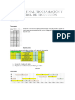 Examen Final Programación y Control de Producción
