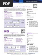 Encoder SDI To Analog Composite - Dual Reclocked Outputs: Specifications