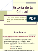 Historia de La Calidad