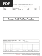 WHP02-SMO1 Pressure Test & Test Pack - For Review