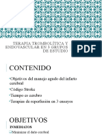 Terapia Trombolítica y Endovascular en 3 Estudios