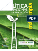 Politica Nacional de Produccion Mas Limpia (Acuerdo Gubernativo 258-2010)