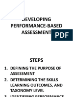Assessment in Developing Performance
