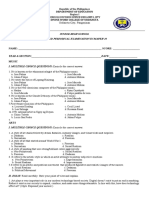 Mapeh 10 Periodical Exam Final