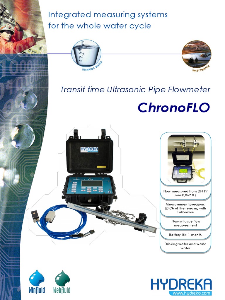 ChronoFLO Ultrasonic Flow Meter Overview | PDF | Flow Measurement ...