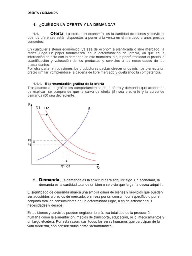 Oferta y Demanda | PDF | Oferta y demanda | Oferta (economía)