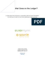 Sovrin: What Goes On The Ledger?