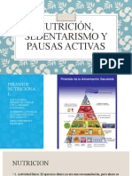 Nutrición, Sedentarismo y Pausas Activas