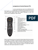 Instrucciones para Programar Control Remoto IPTV PDF