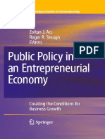 (International Studies in Entrepreneurship 17) Zoltan J. Acs, Roger R. Stough (auth.), Zoltan J. Acs, Roger R. Stough (eds.)-Public Policy in an Entrepreneurial Economy_ Creating the Conditions for Bu (1)