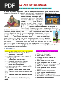 RC A Kind Act Reading Comprehension Exercises - 125730