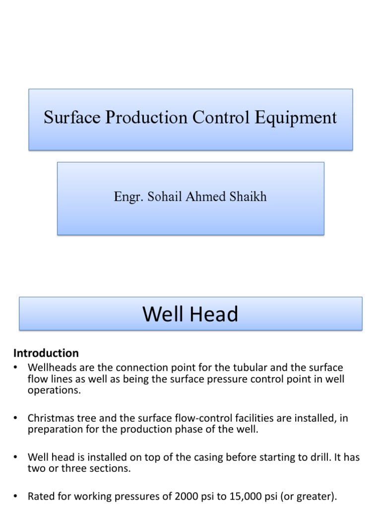 Surface Control Equipment | PDF | Casing (Borehole) | Valve