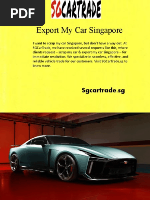 Sgcartrade Sg Export My Car Singapore Pdf