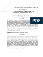 Experiencia de Ser Padre en La Familia Popular Venezolana