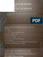 Diferencias entre juicio oral de infima cuantía y menor cuantía