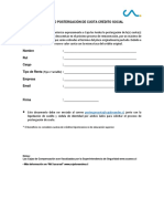 Solicitud Postergación de Cuota Crédito Social - 0605.