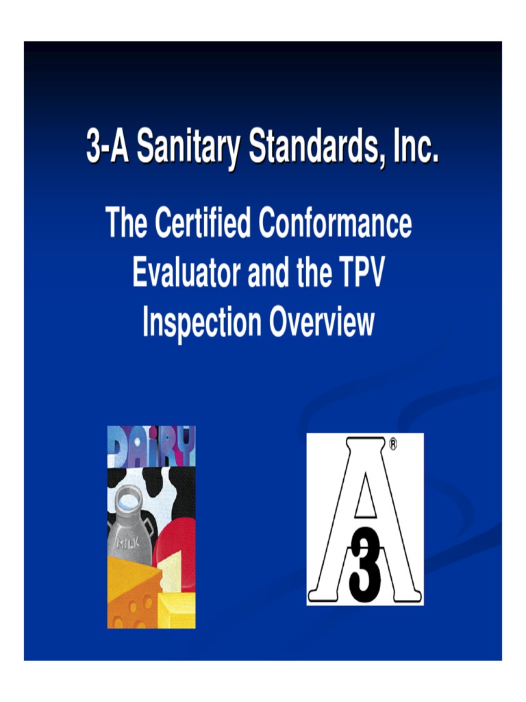 3 - A Sanitary Standards, Inc | PDF