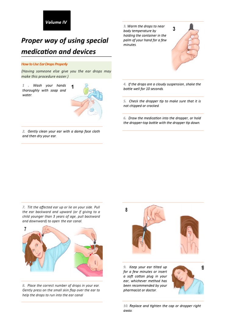 Proper Way of Using Special Medication and Devices How To Use Ear