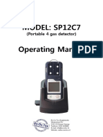 Model: Sp12C7 Operating Manual: (Portable 4 Gas Detector)