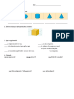 Geometria Félévi Dolgozat 4.o.