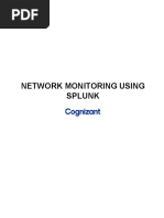 Network monitoring using splunk