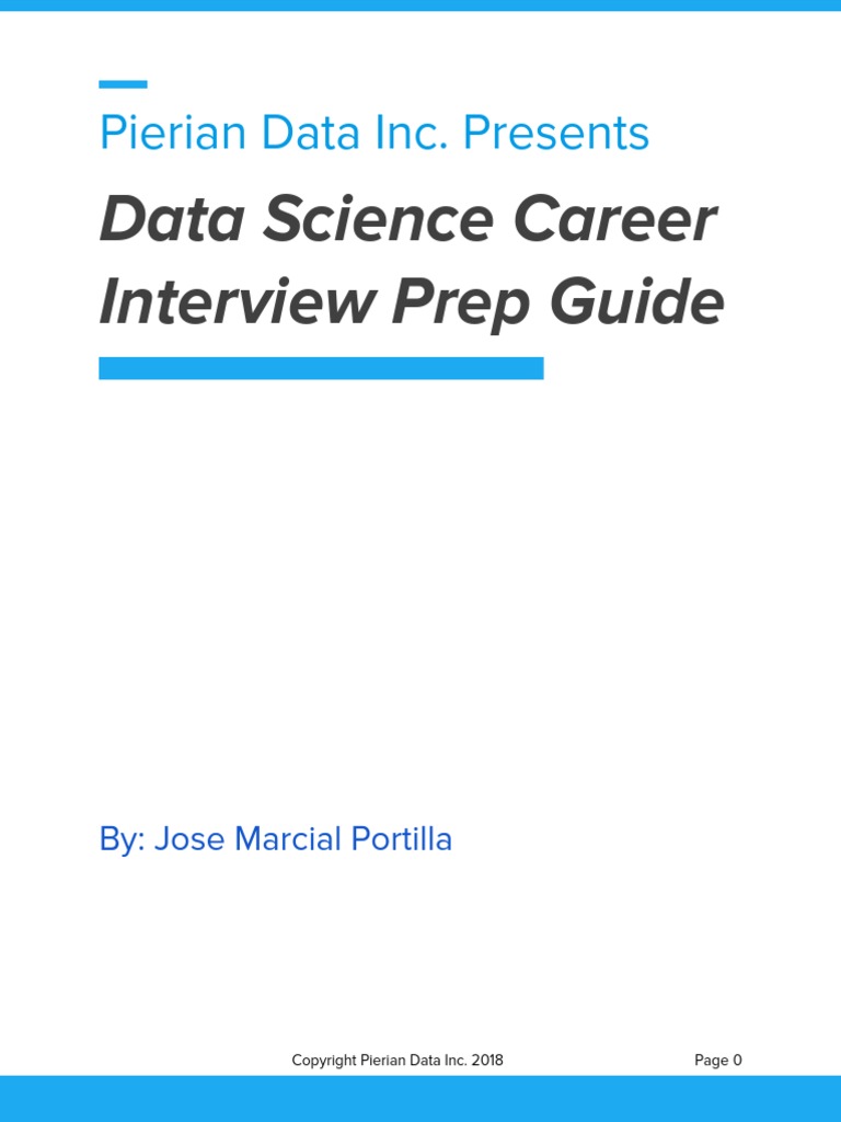 Data Science Career Guide Course Guidebook | PDF | Machine Learning ...