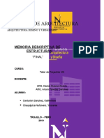 Memoria Descriptiva de Estructuras