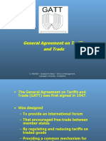 General Agreement On Tariffs and Trade