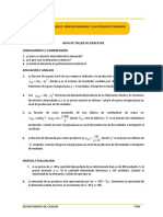 SEMANA 2 - Hoja de Taller de Ejercicios 2 - Análisis Marginal y Elasticidad de La Demanda