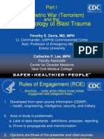 Asymmetric War (Terrorism) : Epidemiology of Blast Trauma