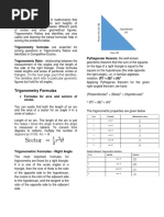 Trigonometry Formulas