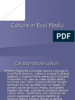 Cultura În Evul Mediu GONCEAR O.