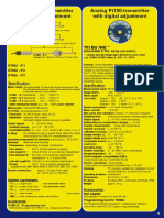 Analog Pt100-Transmitter With Digital Adjustment Temperature Transmitter With Digital Adjustment