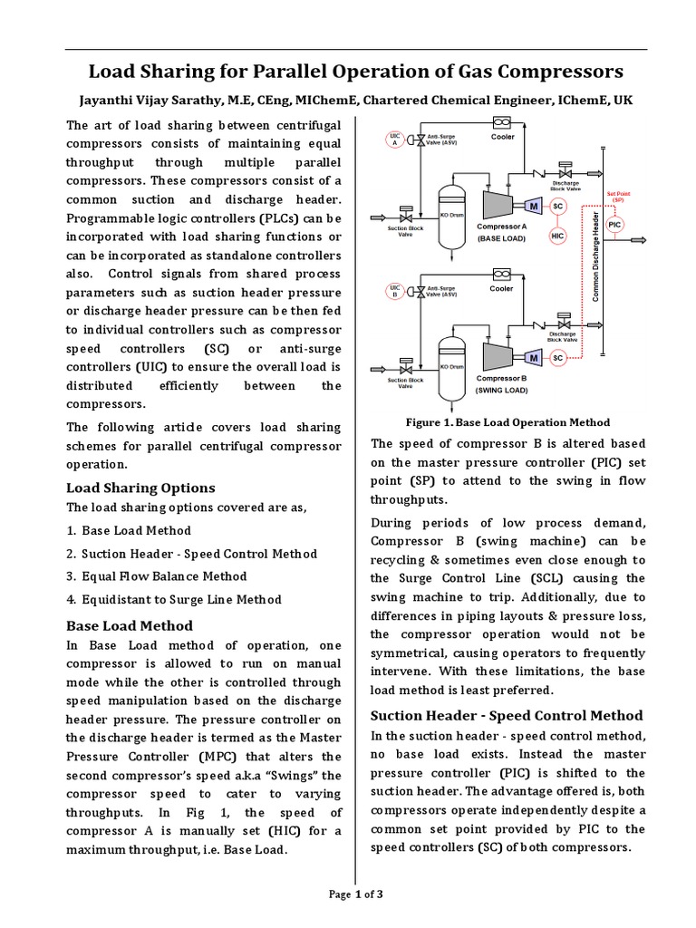 Gas Compressor Load Sharing Guide | PDF | Mechanical Engineering ...