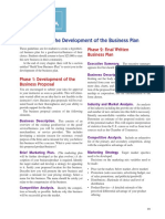 Appendix A: Guidelines For The Development of The Business Plan