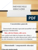 Dimensiunile Educației