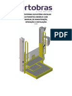 Manual de manutenção e operação de plataforma elevatória veicular modelo 1100