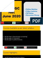 Nta-Ugc Net June 2020: Online Batches Video Lectures PDF Notes Discussion Group