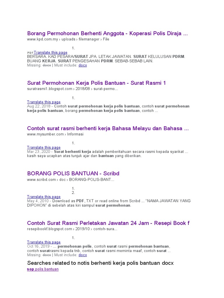 Borang Permohonan Pdf