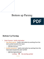 Bottom-Up Parsing - Intro