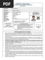 Government of Andhra Pradesh, Grama/Ward Sachivalayam Recruitment-2019 Hall Ticket