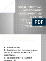 Social, Political, and Economic Development Vis-À-Vis