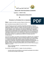 Union Generale Des Travailleurs Algeriens: Syndicat ORGM SBA